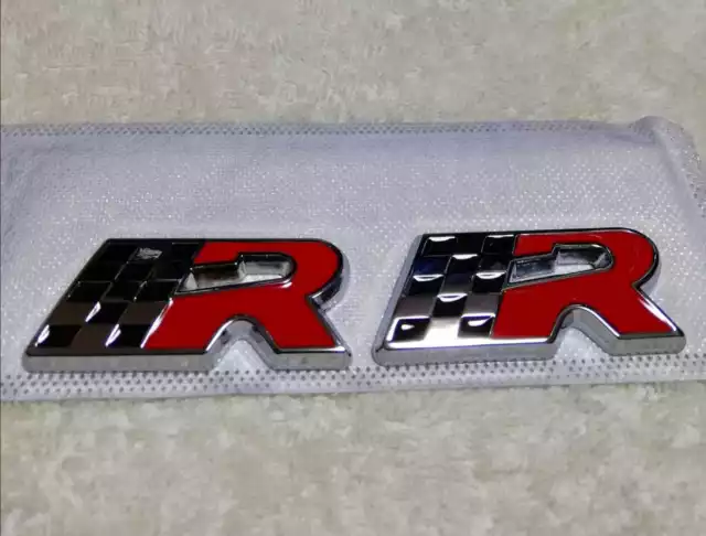R Flag Red 3D Emblem Hondamugen Modulo Gr Trd Sti Nismo Ralliart Dc2 Ek9 Fd2 Fk