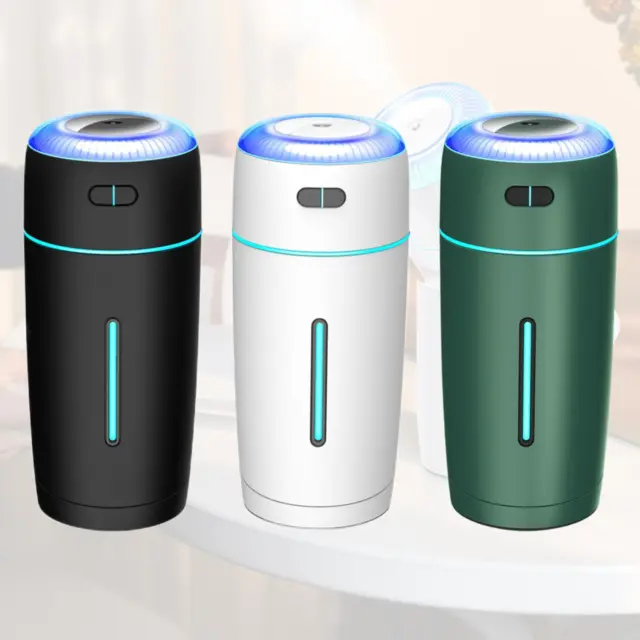 Portable Cool Mist Humidifier LED Night Light 7 Color Changing Air Purifier for