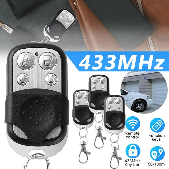 4er Set Universal Garagentor Fernbedienung 433MHz - Klonfunktion Für Rollladen & Licht