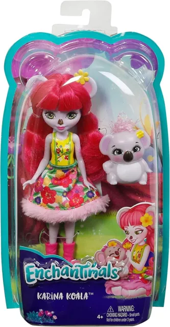 NEW Mattel Enchantimals Karina Koala Doll Figures Set