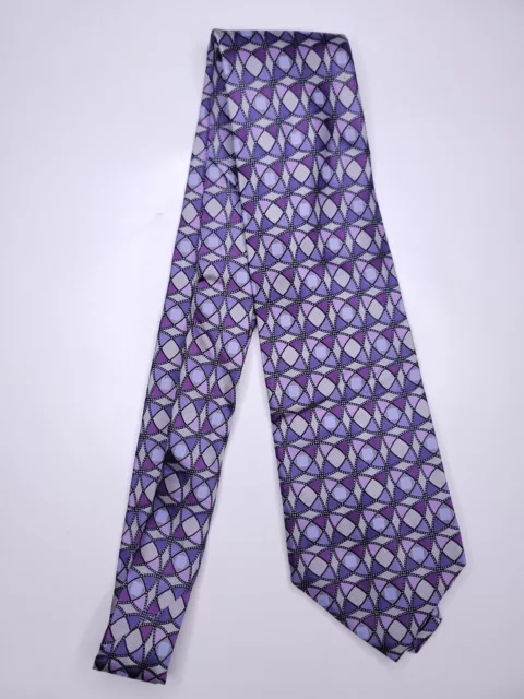 Stafford Mens Formal Necktie 57"Lx3.75"W Purple/Lavender Neck Tie