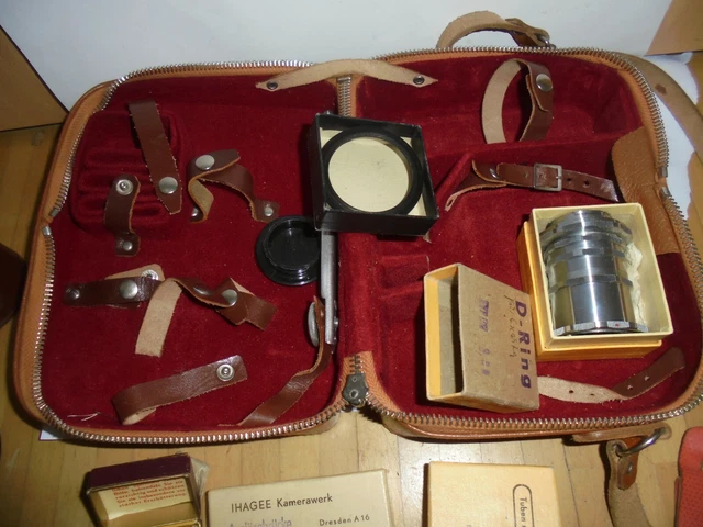 33613 IHAGE Bajonett Tasche Zwischenringe D Ring Auslösebrücke Meßlupe Köcher