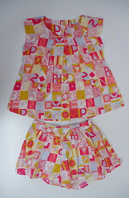 KENZO Bambina Outfit Set Età 10 anni Pantaloncini Top con Motivo Multicolore