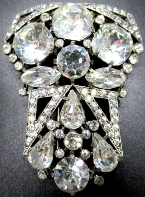 EISENBERG ORIGINAL Sparkling Ice Rhinestone Vintage Fur Clip