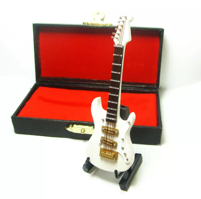 Dollhouse Miniature 1:12 Electric Guitar Music Bass Musical Instrument Decor Box