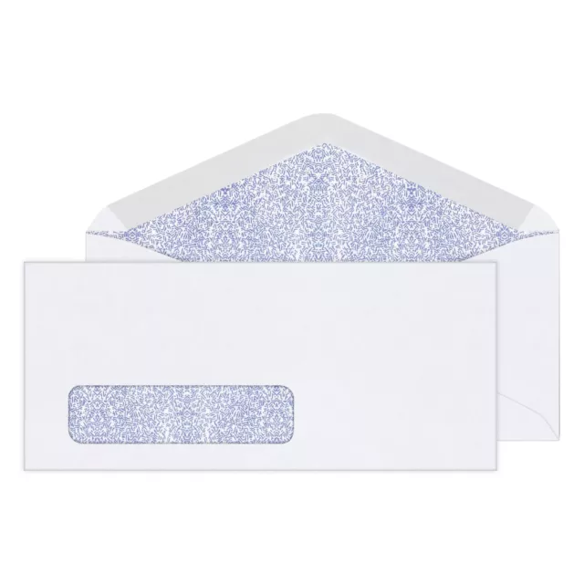 Office Depot Security Window Envelopes, #10, 4 1/8" x 9 1/2", White, 500-Pack