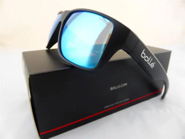 Bolle BRECKEN Sunglasses Matte Black - TNS Ice Cat. 3 Lens