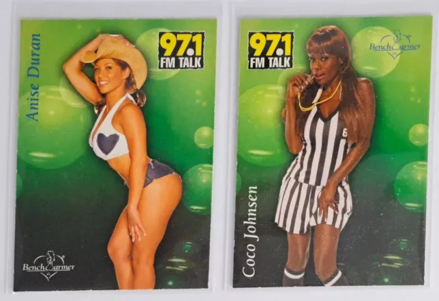 Coco Johnson 6 & Anise Duran 97.1 FM Promo benchwarmer Cards