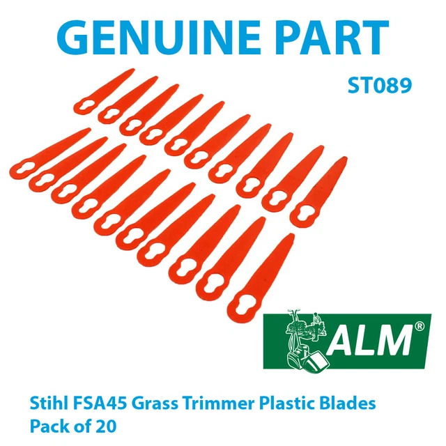 STIHL FSA 45 Grass Trimmer Plastic Blades Pack of 20 ALM ST089 £6.66