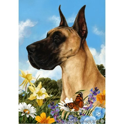 Summer House Flag - Fawn Great Dane 18020