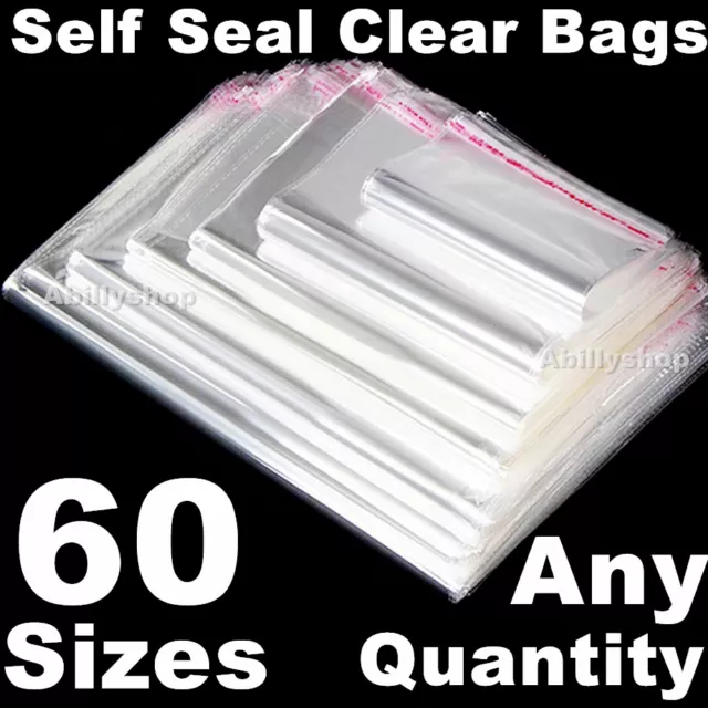 Clear Reclosable Zip Seal Bag Plastic 2 Mil Lock Bags Jewelry Zipper Baggie  2Mil