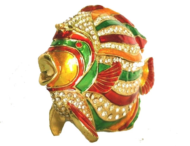 Magnete da frigo Coccinella in ceramica artigianale, decorato a mano