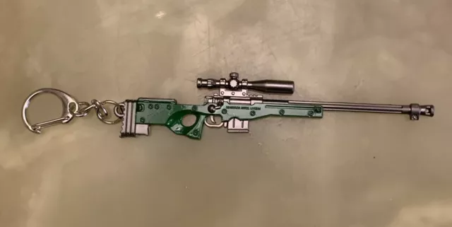AWM Sniper Keychain. New, Alloy, high quality. PUBG Mobile