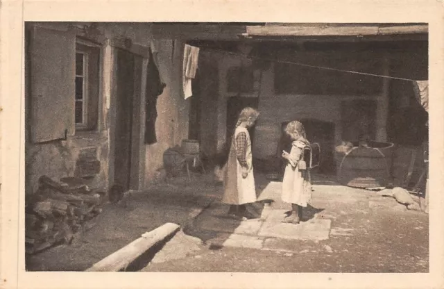 MORTEAU - Enfants rentrant de l'école - Publicité chocolat Klauss