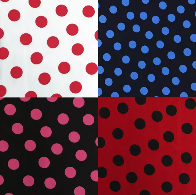 Spots FAT QUARTER 100% Cotton Fabric pattern Colours for crafts and quilting