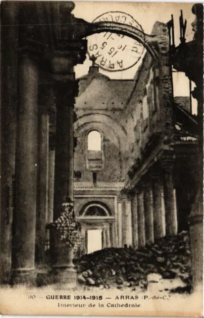 CPA AK Militaire - Arras - Interieur de la Cathedrale - Ruines (696554)