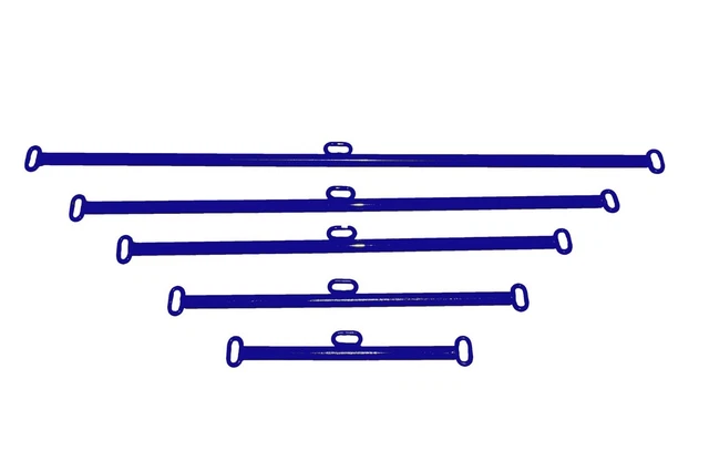 5 Blue Metal Spreader Bars Restraints