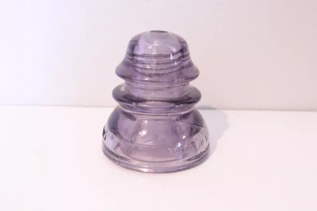 Whitall Tatum No. 1 Purple Glass Insulator