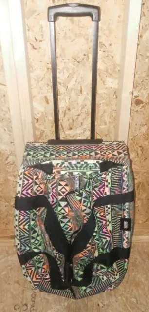 Victorias Secret Pink Vs Aztec Luggage Wheelie Suitcase Travel Case Preowned Guc