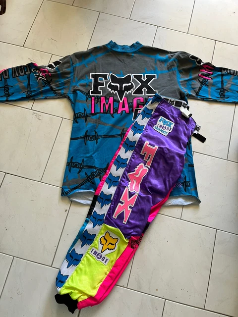 MAILLOT PANTALON TENUE Fox Image Vintage Moto Cross EUR 150,00 - Main Image