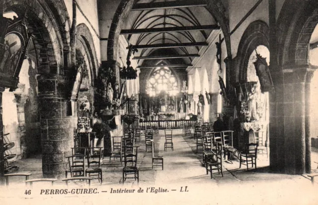 CPA 22 - PERROS-GUIREC (C. d'Armor) - 46. Intérieur de l'Eglise