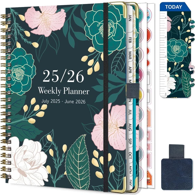 Agenda Tascabile 2025-2026 Con Copertina Morbida - 17 Mesi Da Agosto 2025, Spirale, Rosa - Foto 4