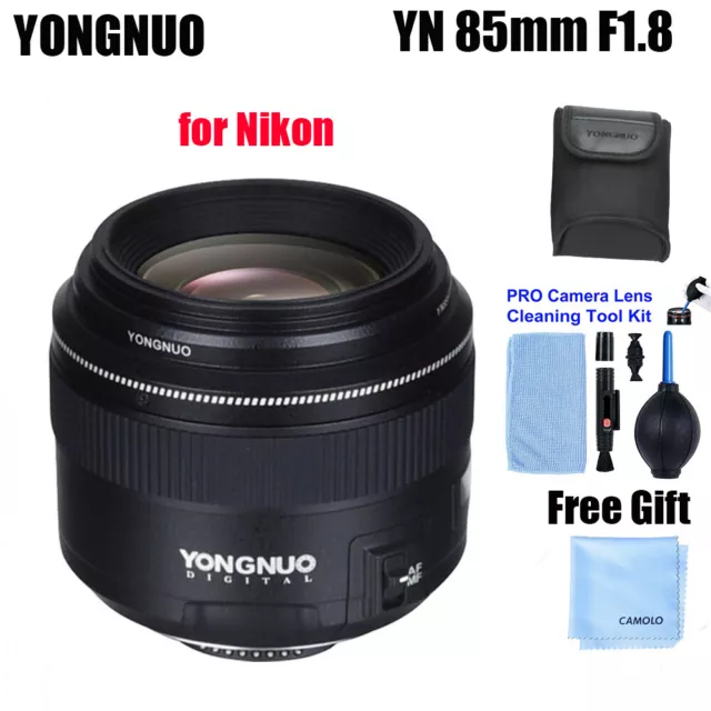 YONGNUO YN85mm F1.8 Full-Frame Lens Auto / Manual Focus Lens for Nikon F Mount