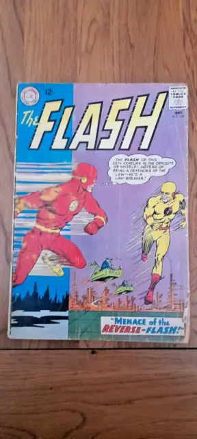 Flash 139  1st Appearance of Professor Zoom Reverse Flash DC Comics Key! VG-