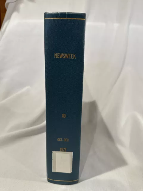 1972 Oct-Dec Newsweek Magazine, Bound Vol. #80 Marilyn Monroe, Viet Nam (BM39) 3