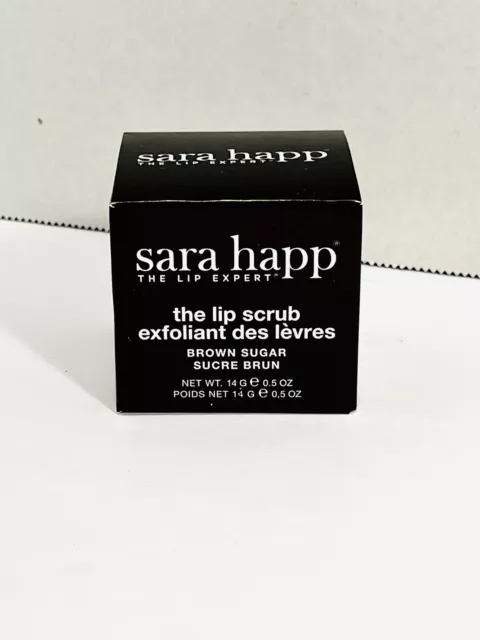 Sara Happ The Lip Scrub Brown Sugar 0.5 Oz Boxed / New!