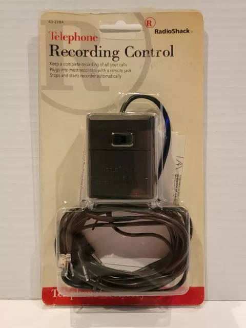 Radio Shack TelePhone Recording Control (43-228A)