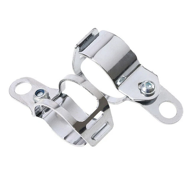 Paire Supports Phare Moto ICTRONIX - Fourche 31-39mm - Style Café Racer - Chromé