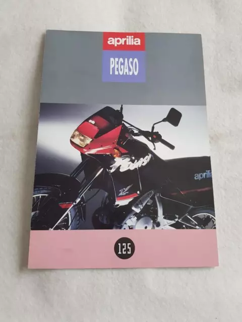 APRILIA PEGASO 125 Motorcycle Sales Brochure c1993 ITALIAN TEXT