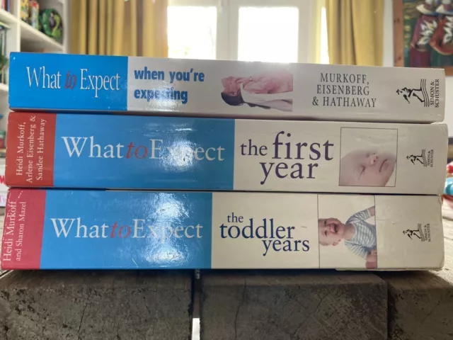 What To Expect When You‘re Expecting X 3 Books First Year Toddler VGC