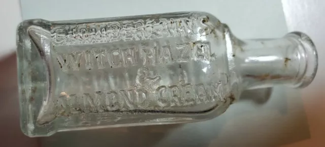 Antique Chamberlain’s Witch Hazel & Almond Cream  Bottle  Small