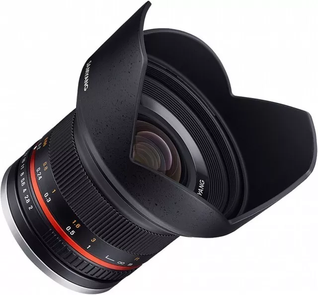 Samyang 12mm F2.0 NCS CS Ultra Wide Angle Lens for Sony E Mount Black New