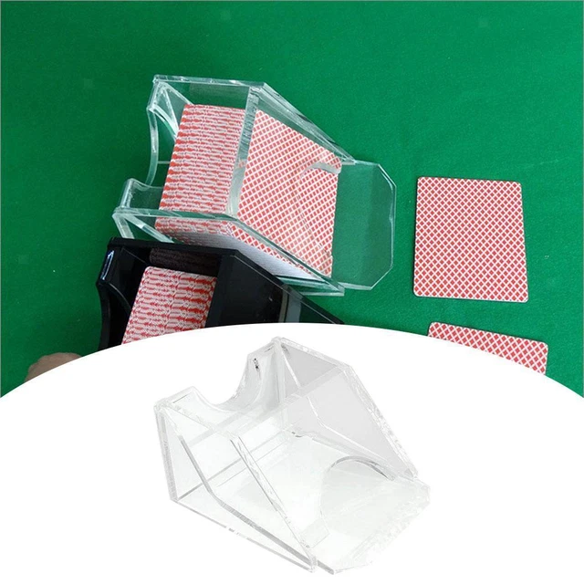 Card Dealer Shoe 1 Deck Transparent Smooth Surface Accessory Durable Acrylic for