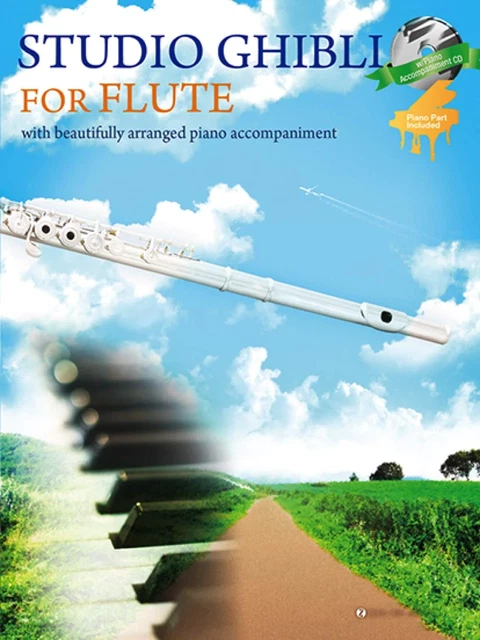 Studio Ghibli for Flute and Piano w/CD Sheet Music Book