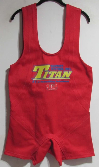 Titan Centurion NXG Super Plus Squat Suit Size 40 Red W/S (Wide Stance) New