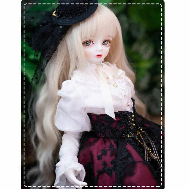 Bambola 1/4 BJD ragazza palla corpo articolato occhi parrucche abito capelli set completo giocattoli regalo di Natale