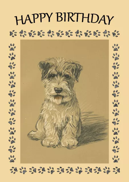 Jack Russell Terrier Puppy Dog Birthday Greetings Note Card