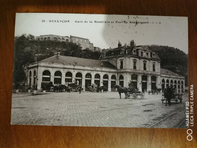 CPA - 25 - BESANCON - Gare de la Mouillière et Fort de Beauregard