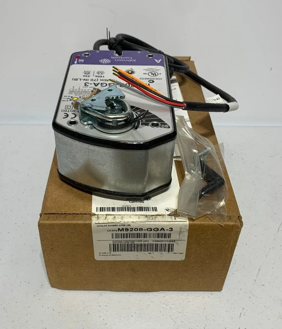 Johnson Controls M9208-GGA-3 Electric Spring Return Actuator