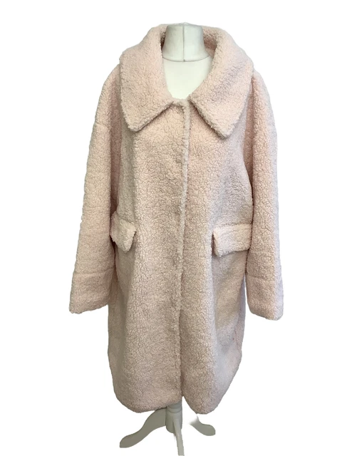 Dorothy perkins pink teddy coat sale