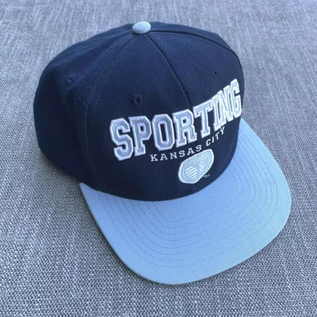 Sporting KC Hat Kansas City Soccer Club Adidas MLS Snapback Cap One Size
