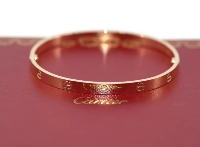 Cartier 18K Rose Gold Love Bracelet Size 21