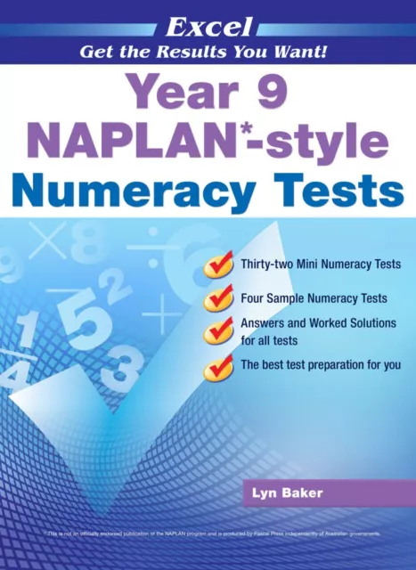 Excel Year 9 NAPLAN - Style Numeracy Tests