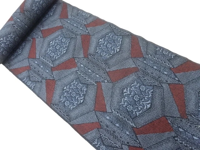 44948# Japanese Kimono / Bolt For Kimono / Woven Floral Plants