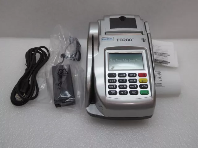 First Data FD200ti Touch Screen Credit Card Terminal