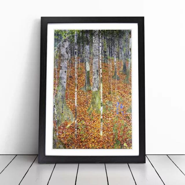 Birch Forest By Gustav Klimt Wall Art Print Framed Canvas Picture Poster Decor